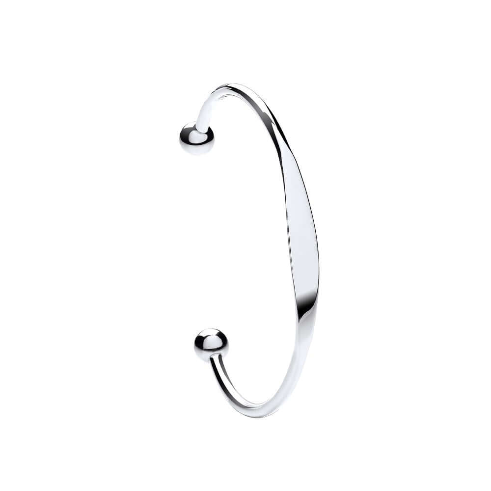 Silver Torque Bangle