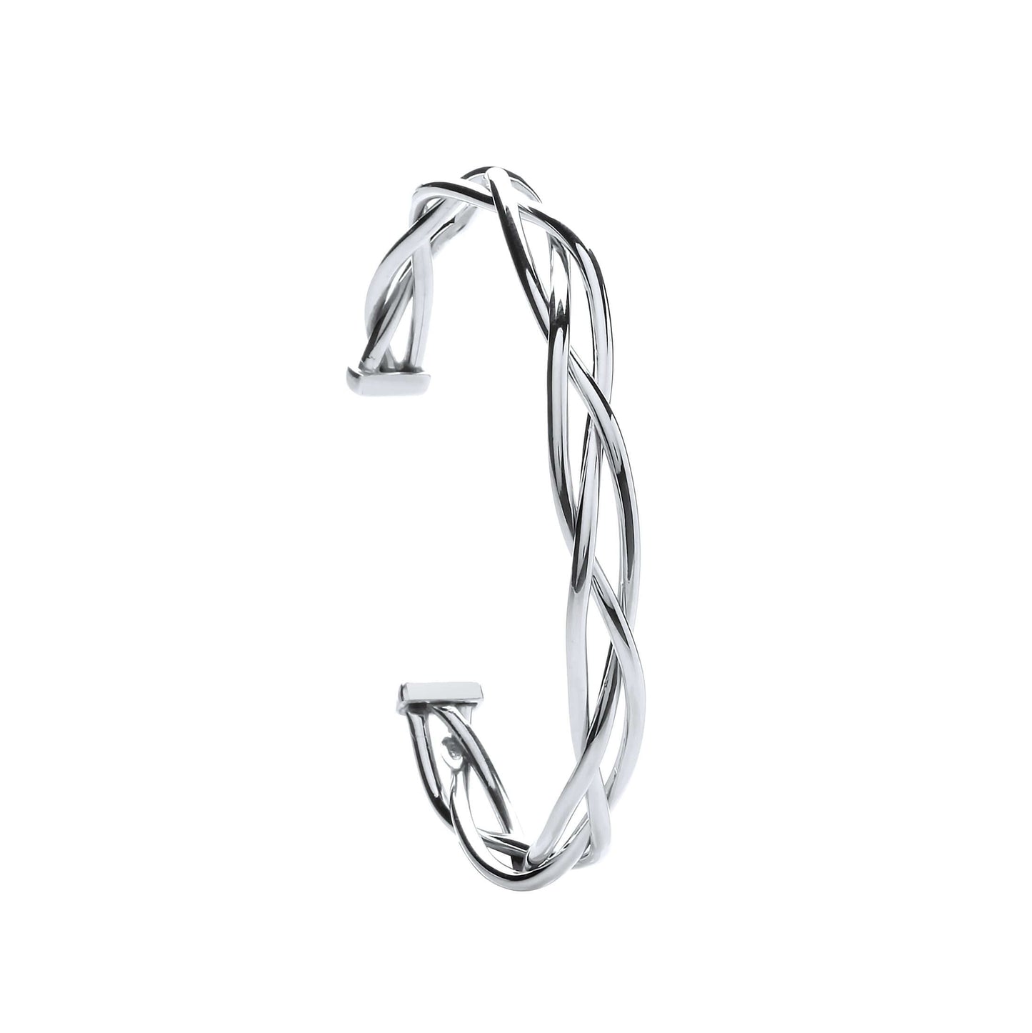 Silver Twist Bangle