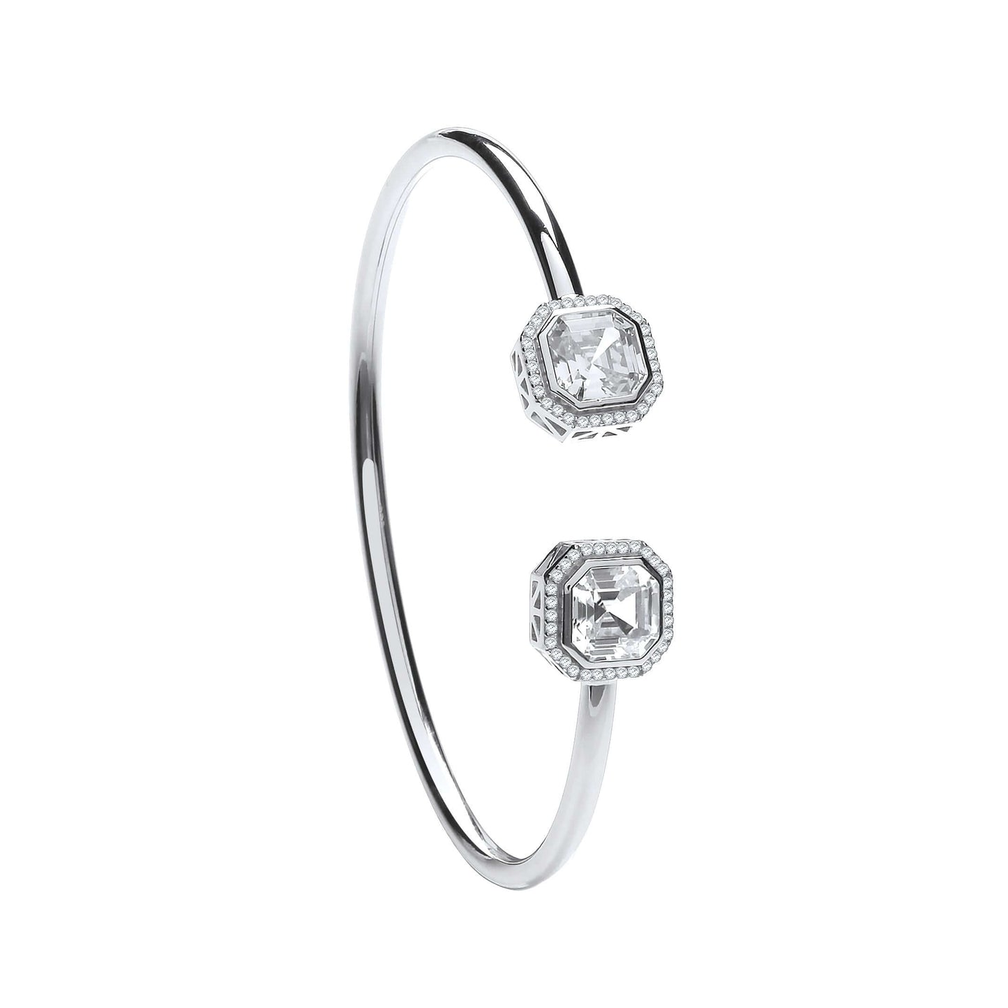 Silver CZ Bangle