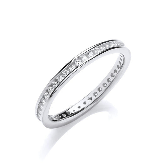 silver eternity ring