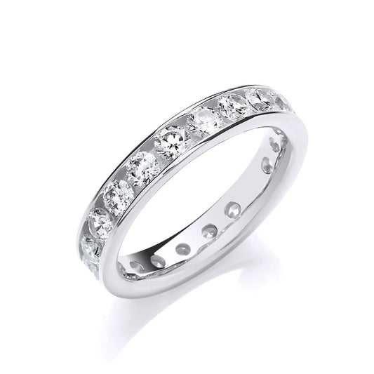 silver eternity ring