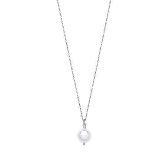 Silver Pearl Necklace