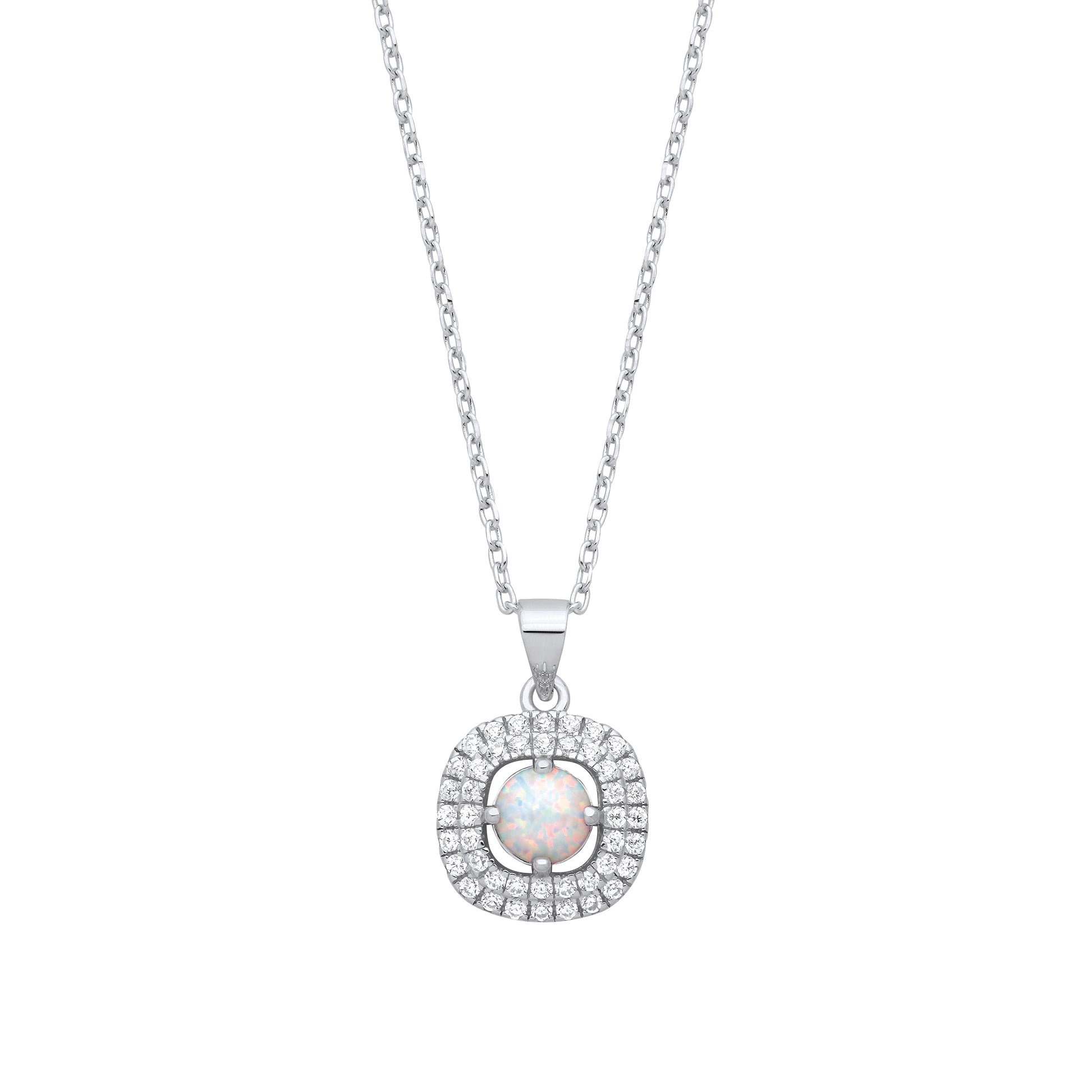 Silver necklace with pal pendant