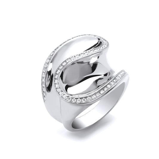 Silver Frill Ring