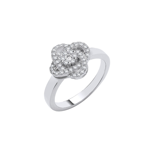 Silver Flower Ring