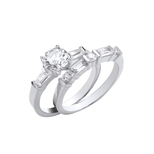 Silver Bridal Set