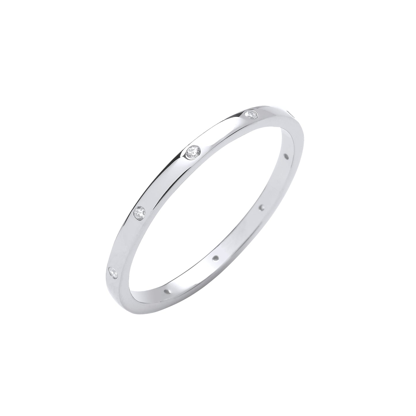 Silver 2mm Court Band