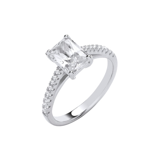 Silver Engagement Ring