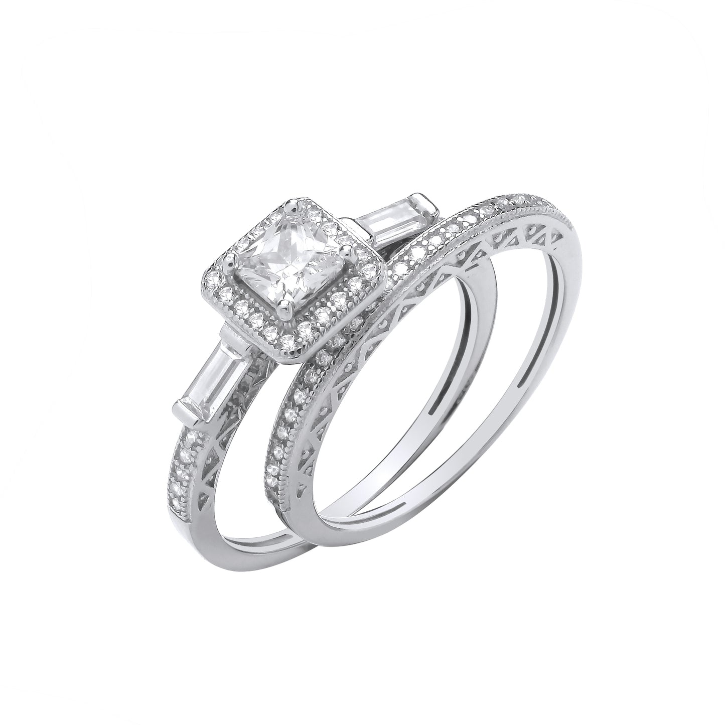 Silver Bridal Set
